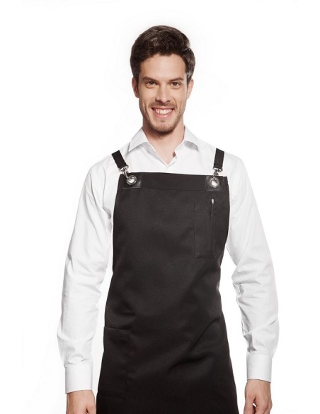 DELANTAL PETO SEDAN NEGRO EUROSAVOY