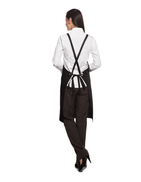 DELANTAL PETO ORANGE NEGRO EUROSAVOY