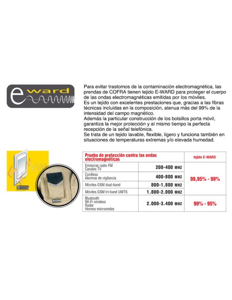 PANTALON CORK ANTIMANCHAS COFRA