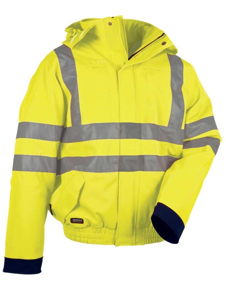 CAZADORA ALTA VISIBILIDAD AMARILLA FLUO COFRA