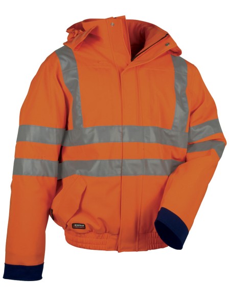 CAZADORA ALTA VISIBILIDAD NARANJA FLUO COFRA