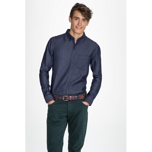 CAMISA BARRY MEN DENIM SOLS