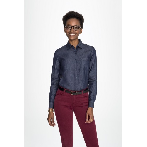 CAMISA BARRY WOMEN DENIM SOLS