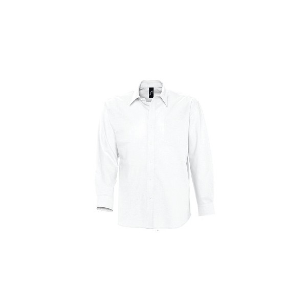 CAMISA CABALLERO BOSTON MANGA LARGA TALLA S COLOR BLANCO Camisa BOSTON Blanca Manga Larga Hombre